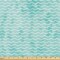 Ambesonne Nautical Fabric by The Yard, Soft Pastel Colored Ocean Sea Waves Pattern Summer Vibes Inspired Graphic, Decorative Fabric for Upholstery and Home Accents, 1 Yard, Aqua